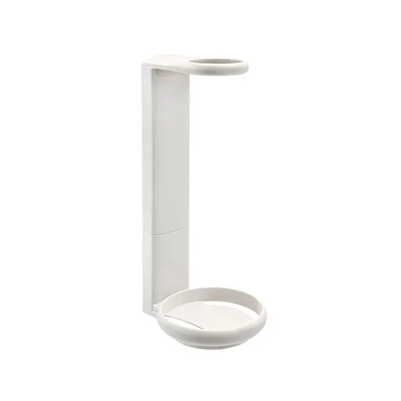 Supporto da muro in plastica bianco per dispenser da 300 ml