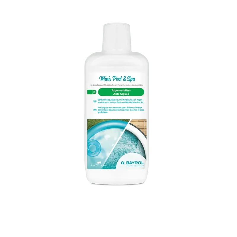 BAYROL Mini Pool & Spa Algenverhüter 1 L Algizid zur Verhinderung von Algenwachstum | Flasche (1 l)