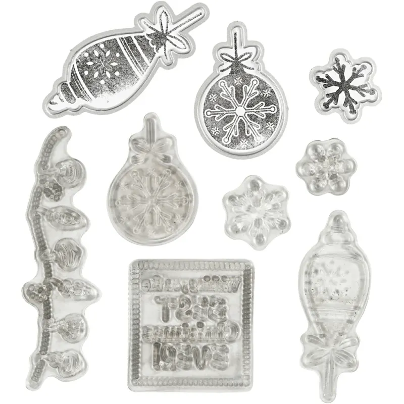Clear Stamps and Cutting Dies, Christmas