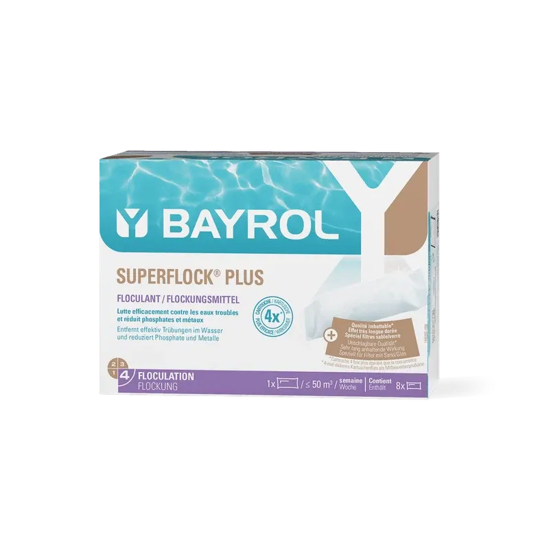 BAYROL Superflock Plus 1 kg«Bestseller Flockungsmittel Pool für Sandfilter | Kartusche (1 kg)