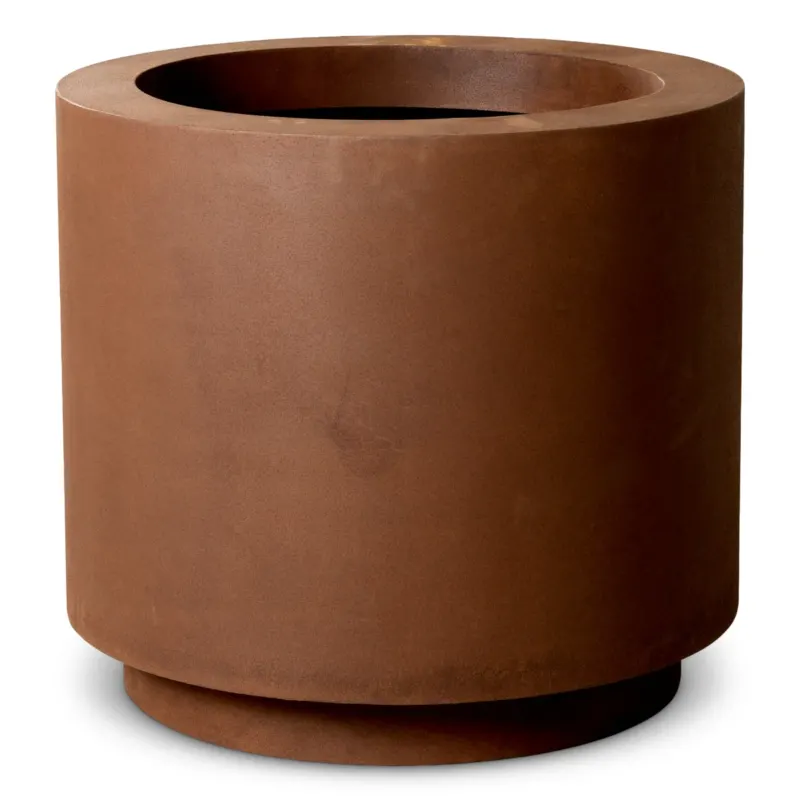 Weathering Steel Planter S Jasper | Eichholtz Miami