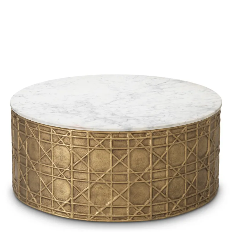 White Marble Coffee Table Laurenson | Eichholtz Miami