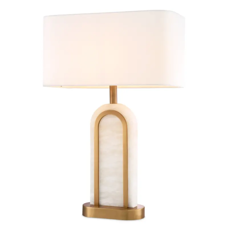 Arc Alabaster Table Lamp Palladio | Eichholtz Miami