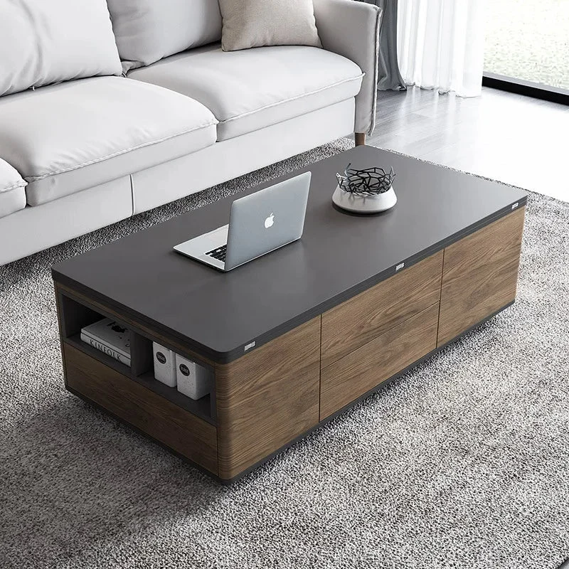 Space Saving Modern Convertible Folding Lift Coffee Table - Image 0