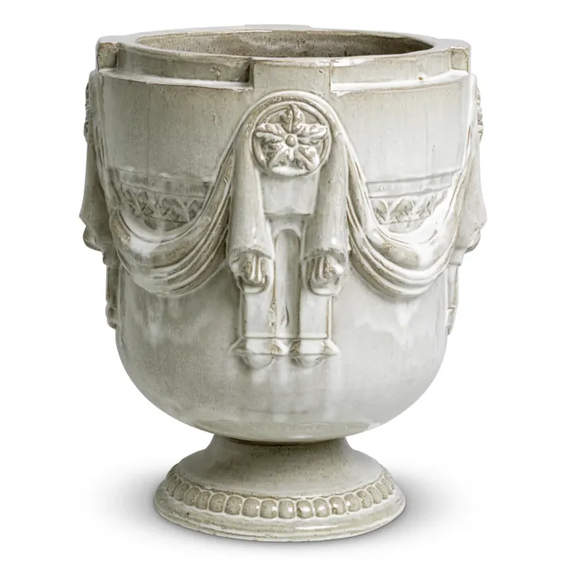 Gray Ceramic Outdoor Planter Chandler | Eichholtz Miami