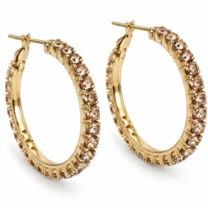 Ohrringe Smilla Hoops - Champagne
