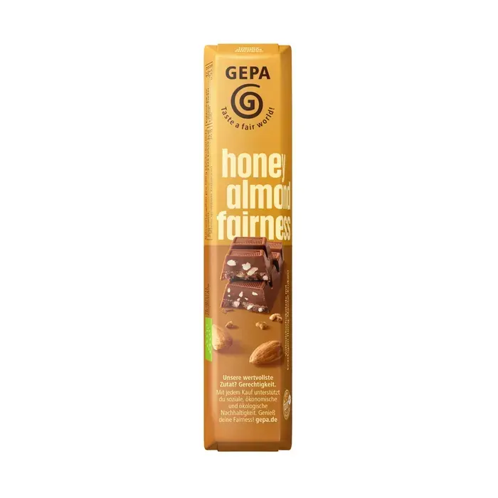 GEPA Bio Fairetta Vollmilch Honig-Mandel