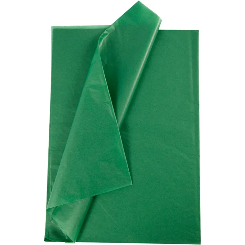 Tissue Paper, sheet 50x70 cm, 17 g, green, 10 sheet