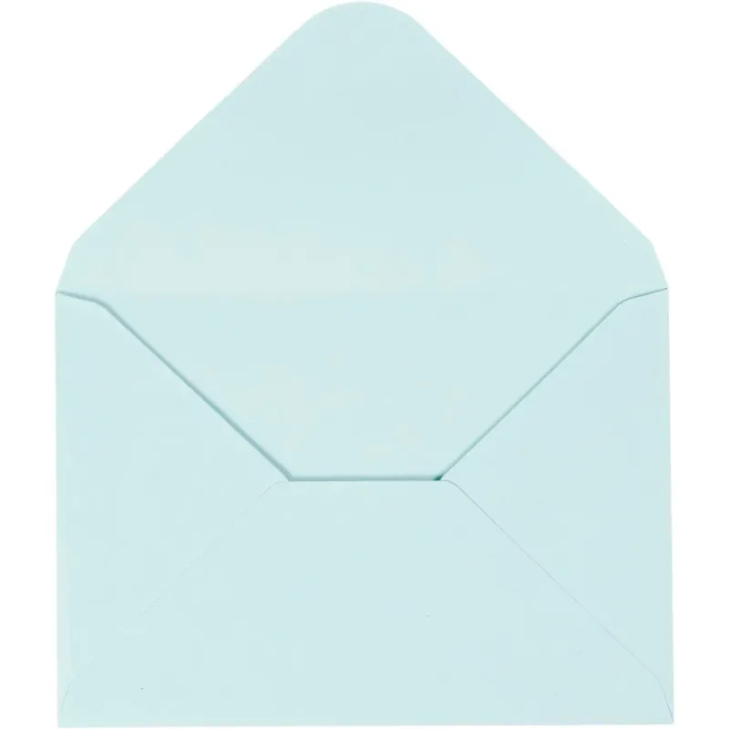 Envelopes, envelope size 11,5x16 cm, 110 g, light blue, 10 pc
