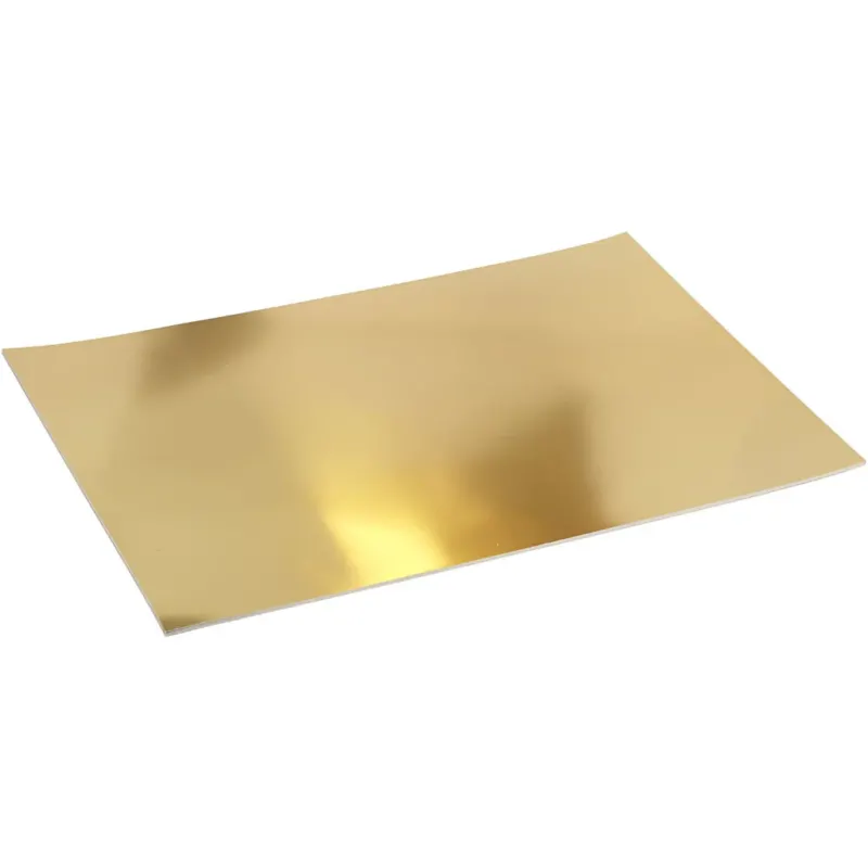 Metallic Foil Card, A2 420x600 mm, 280 g, gold, 10sheets