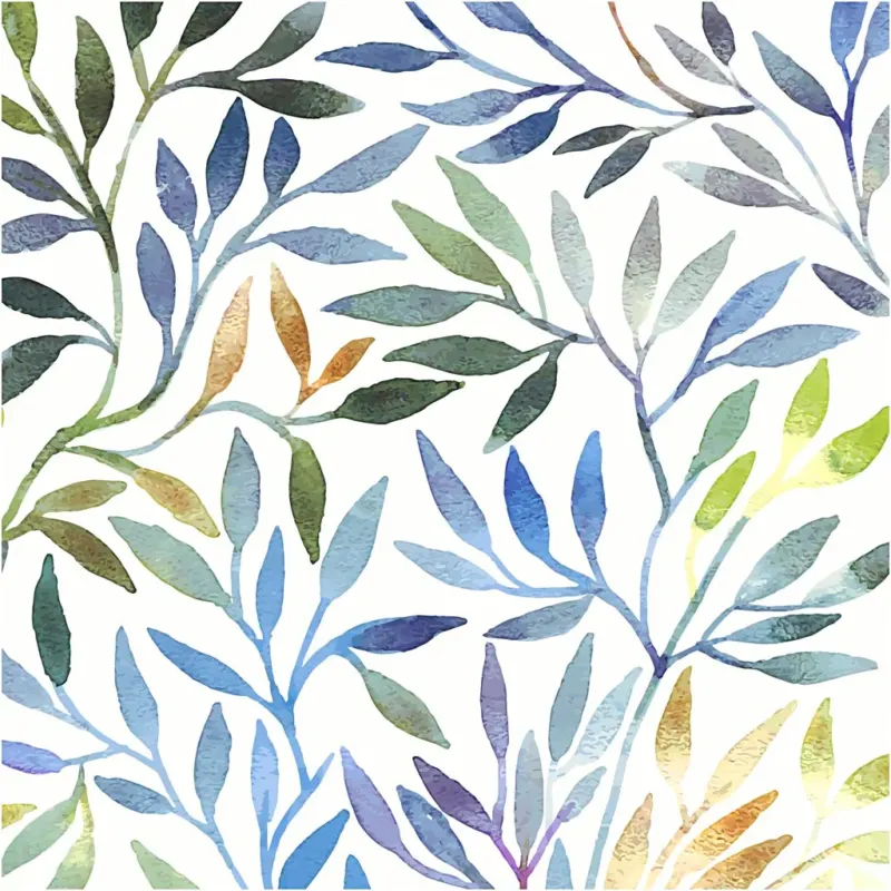 Table Napkins, Willow leaves, size 33x33 cm, 20pc