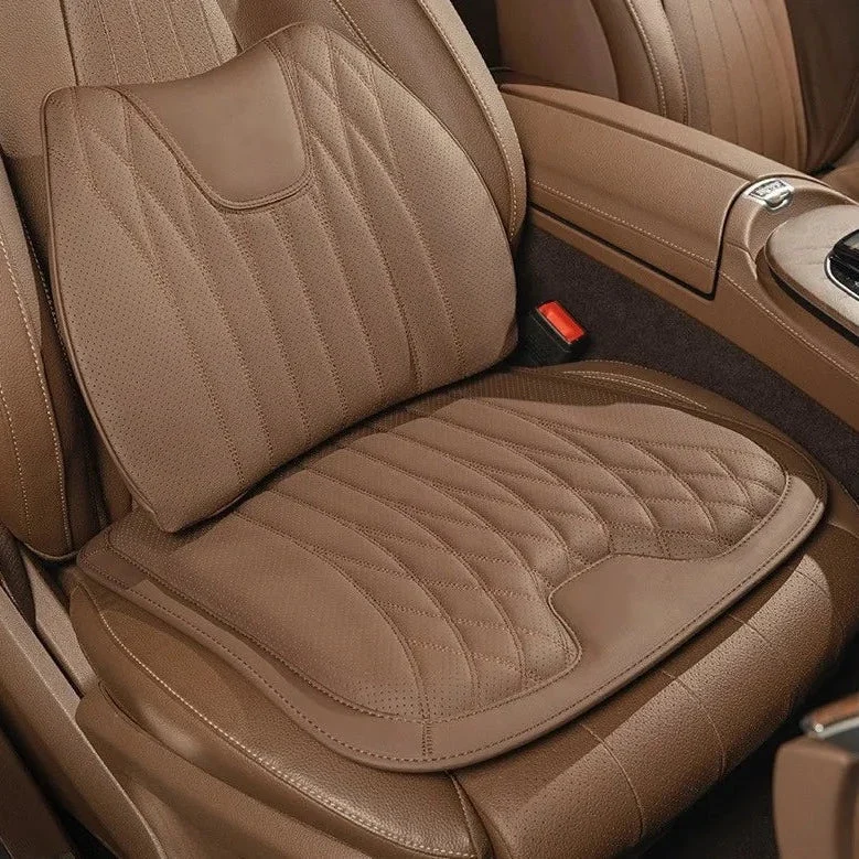 Leather Breathable Comfy Premium Car Seat Cushion - Image 0
