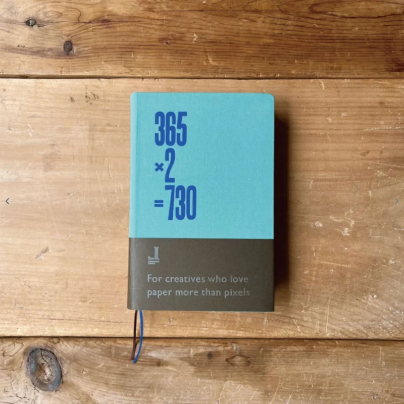 Notizbuch 365×2 Mint – Letterpress, A5, 2 Jahre | Tomigaya