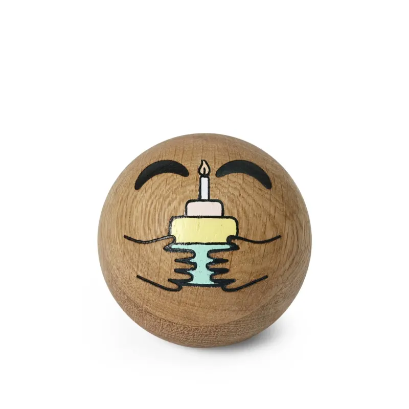 Holz-Emoticon Wish – Eiche · 7 cm | Spring Copenhagen