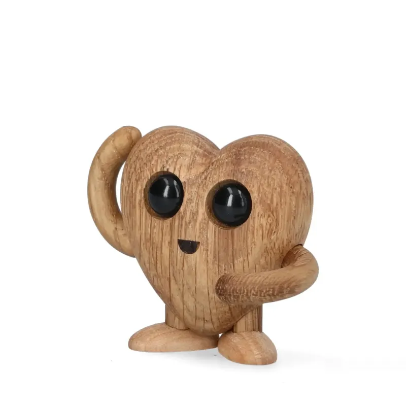 Holzfigur Woodies "Hugo Heart" – 5,4 cm | Spring Copenhagen