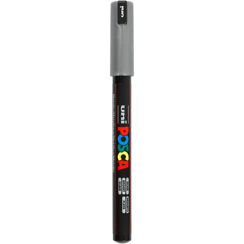 Posca Marker, no. PC-1MR, line 0,7 mm, extra-fine, silver