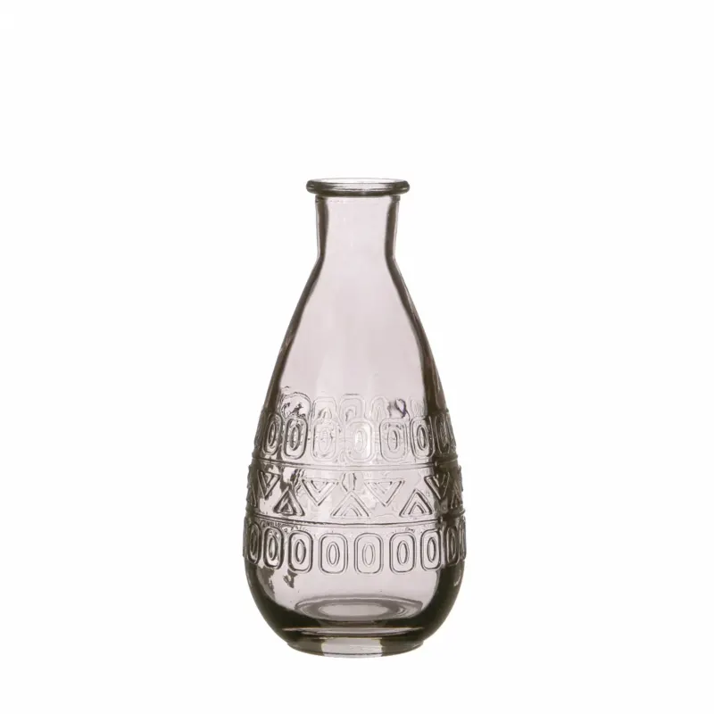 Flower vase Rome Ø7.5cm and 16cm high Grey (12 pcs.)