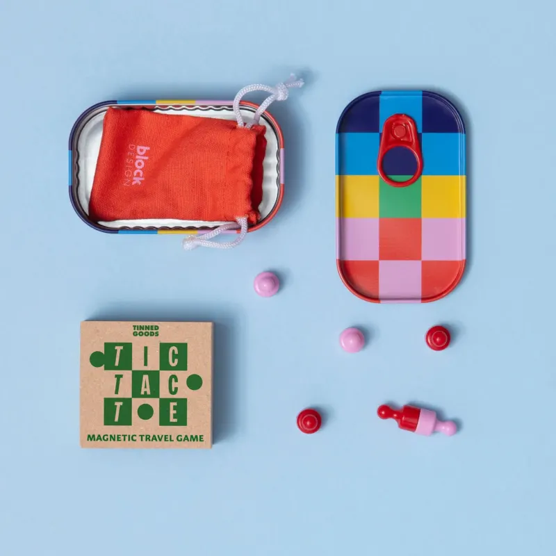 Reisespiel "Tic Tac Toe" – magnetisch · in Dose | Block Design