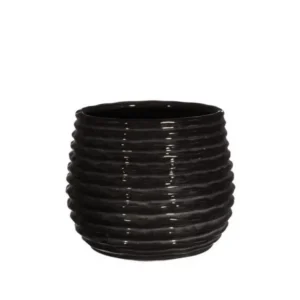 Pot Black Anthracite Rise Ø13 x h: 15,5 cm (4 Pcs)