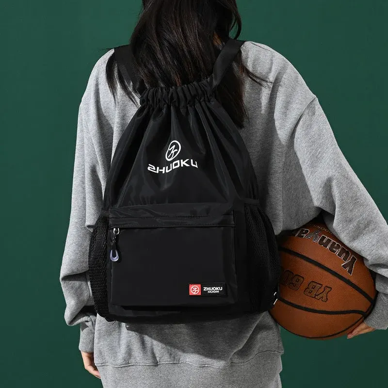 Ultra Soft Drawstring Foldable Backpack - Image 0