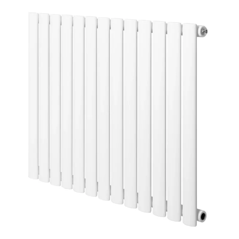 Weißer Gliederheizkörper mit 600mm x 780mm, schlankes Design, glatte Oberfläche und gleichmäßige Heizrippen für effiziente Wärmeverteilung