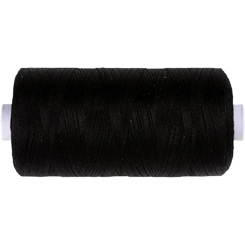 Sewing Thread, black, 1000 m/ 1 roll