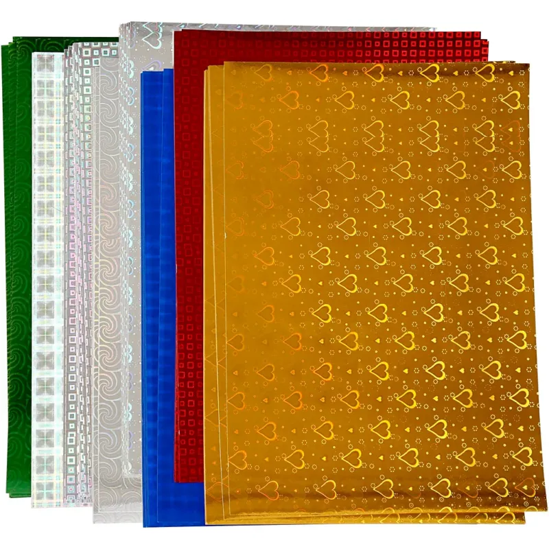 Holographic Paper, A4, sheet 210x297 mm, 120 g, 80 ass sheets