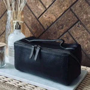 Kulturbeutel RIO - Black leather