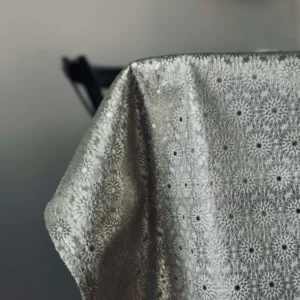 Tischdecke Velours 145x250 cm - Dunkelbeige