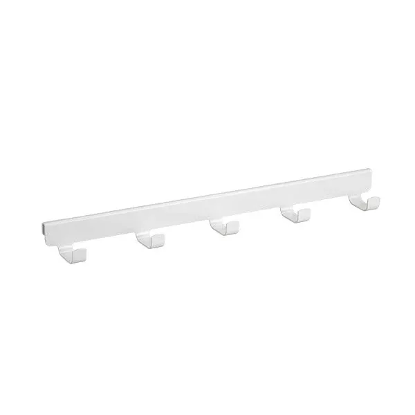 40 cm Plankdrager met 5 haken wit - Classic by Elfa