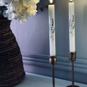 LED-Lavendel-Stabkerzen – Set mit 2 Stück