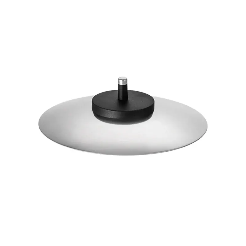 Der Unold Fondue-Topf-Deckel für RACLETTE 48726 ist ein Topfdeckel aus Metall mit einem zentralen schwarzen Griff auf weißem Hintergrund.