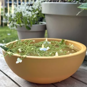 Spiegelbecken aus Recycling-Kunststoff - Yellow