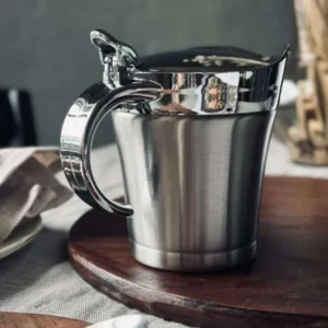 Sauciere mit Deckel - Doppelwandig