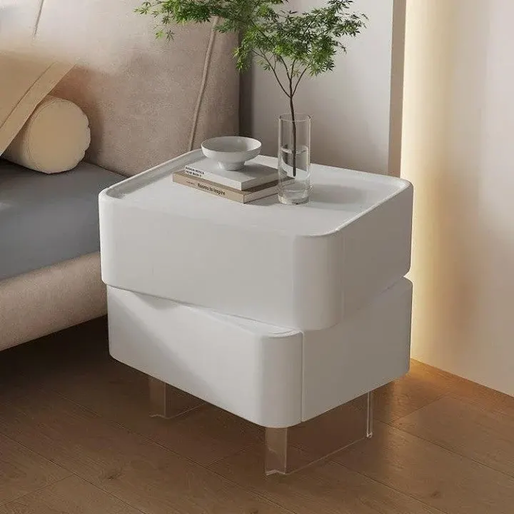 Rotatable Modern Wood Dreamy Night Bedside Table - Image 0