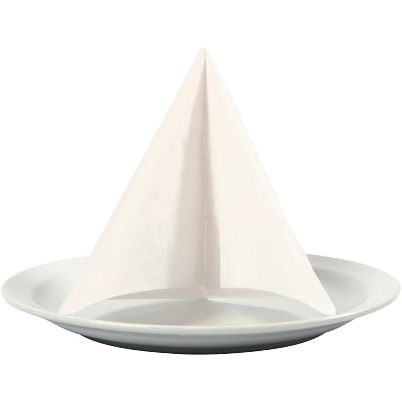 Table Napkins, size 33x33 cm, white, 20 pc