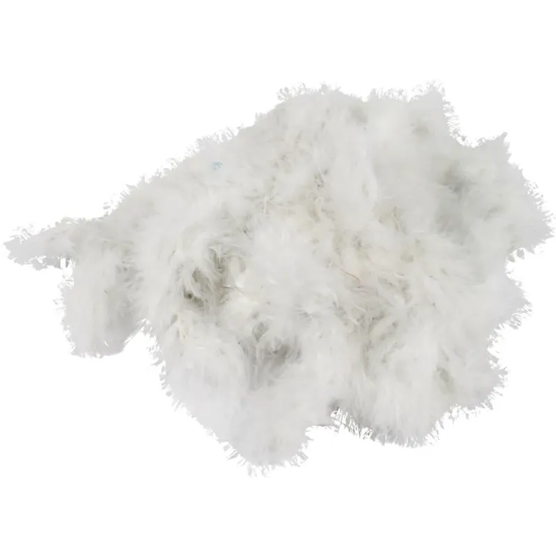 Feather Boa, white, W: 20-30 mm, 10 m