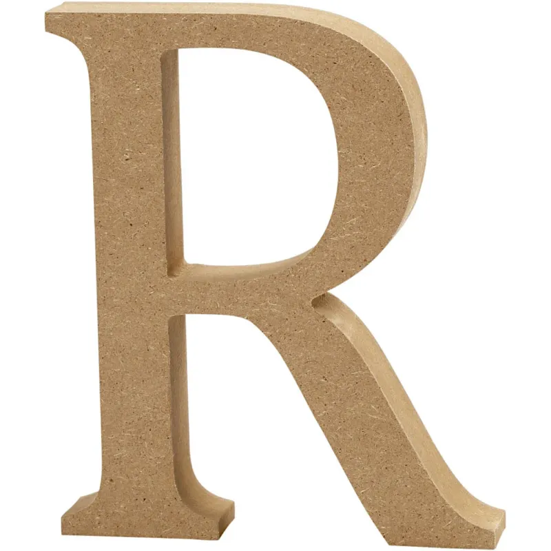 Letter, R, H: 13 cm, thickness 2 cm