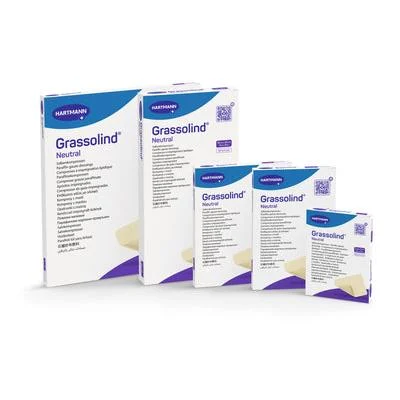 Hartmann Grassolind Salbenkompresse steril 20x20 cm | Packung (10 Stück)