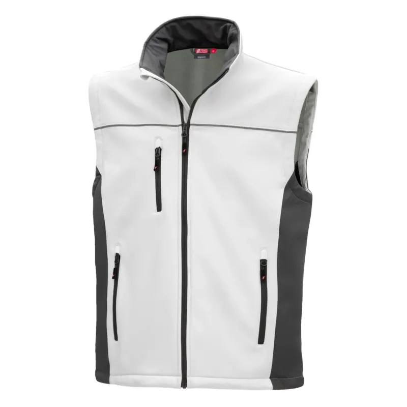 NITRAS MOTION TEX LIGHT, Softshellweste, weiß / grau