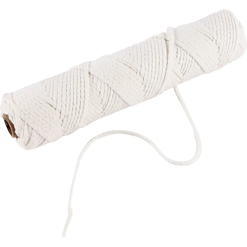 Candle Wick for stearin, Suitable for moulded candles with a diameter of 50–70 mm, 100 g, 80 m/ 1 roll