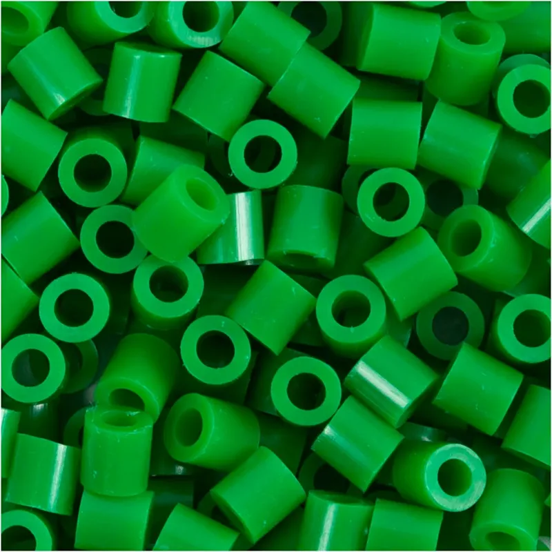 Fuse Beads, size 5x5 mm, hole size 2,5 mm, medium, green (32230), 6000 pc