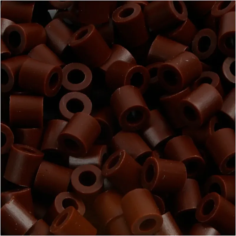 PhotoPearls, size 5x5 mm, hole size 2,5 mm, medium, brown (3), 1100 pc