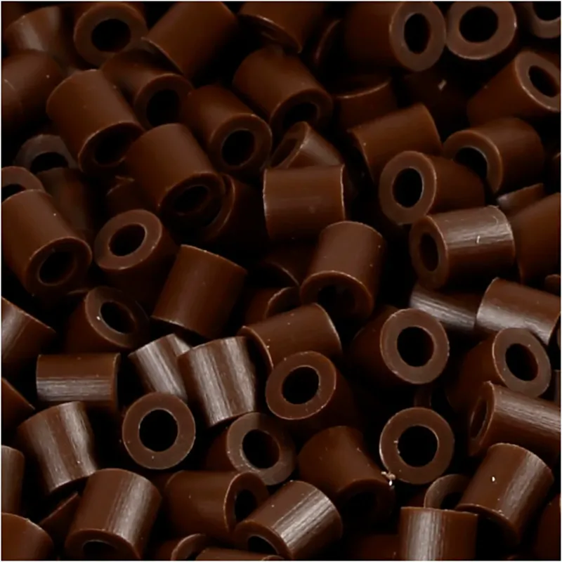 PhotoPearls, size 5x5 mm, hole size 2,5 mm, medium, dark brown (2), 1100 pc