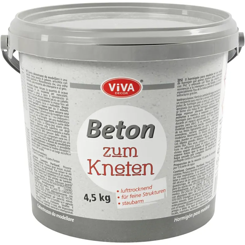 Concrete Modelling Clay, grey, 4500 g