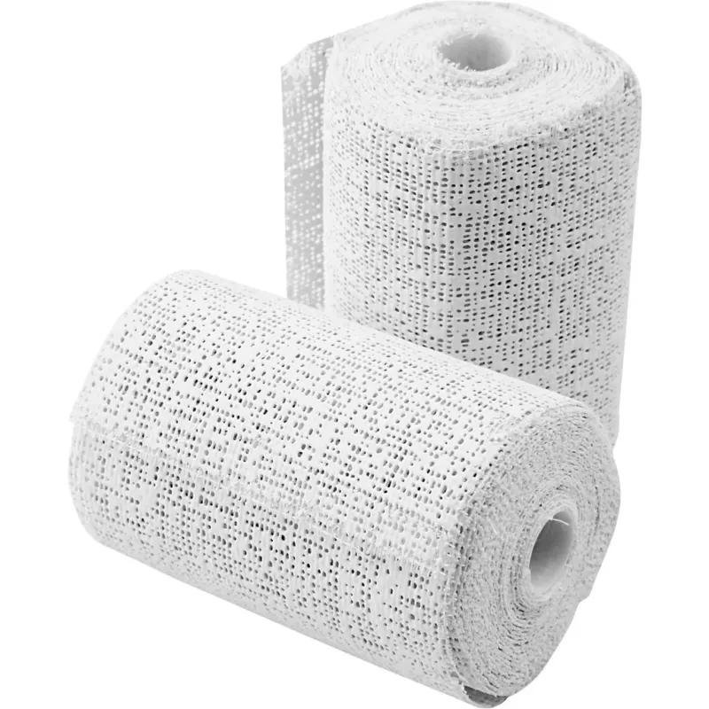Plaster Gauze, L: 2,7 M, W: 7,5 cm, white, 2 roll