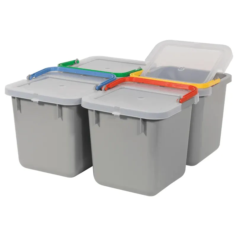Numatic 6-Liter Eimer, grau mit farbcodiertem Henkel