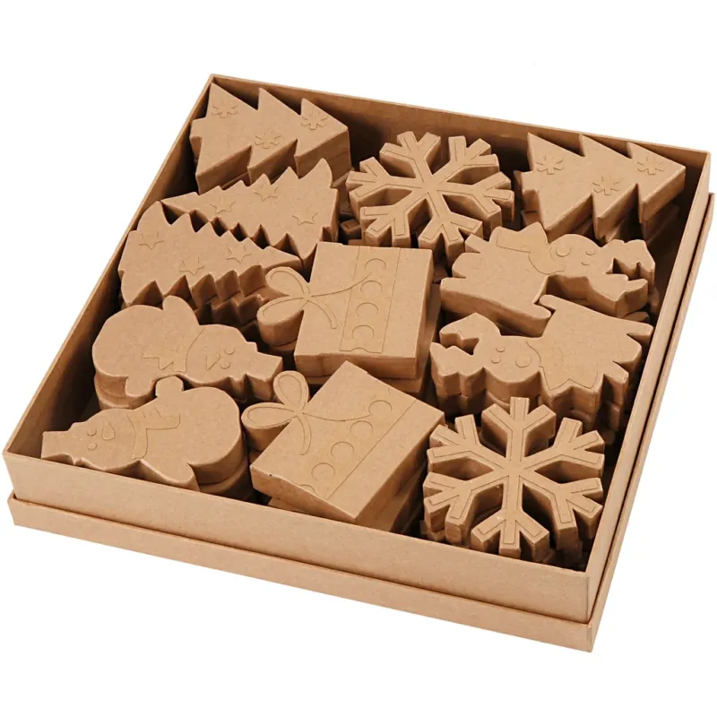 Christmas Shapes, H: 10-14 cm, 6x6 pc
