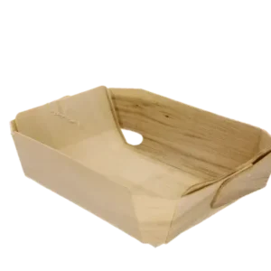 Woven wooden baking mold 9,3x3,3x20 cm 200ml FSC® (400 pcs)