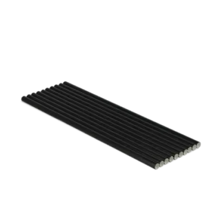 takeaware.nl Rietjes Papieren rietjes zwart 200x6mm BIO